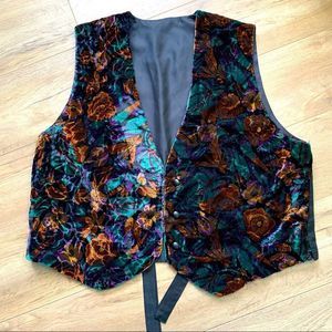 𝅺Vintage | Velvet Velour Dress Vest